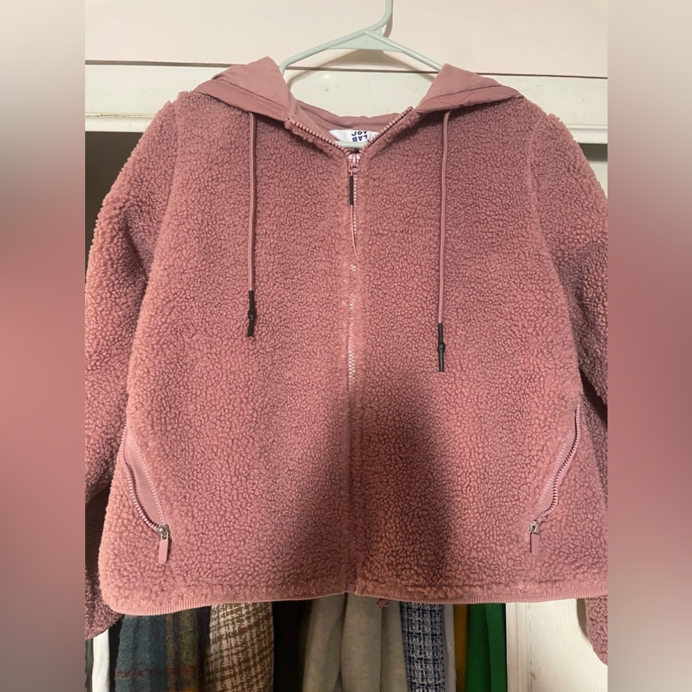 JoyLab Sherpa Pink Jacket Size XS 💓